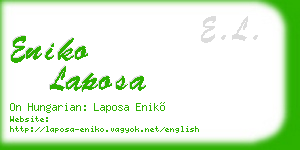 eniko laposa business card